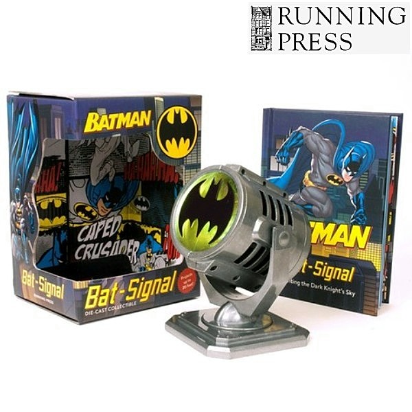 Running Press Metal Die Cast LED Light Up Bat Signal
